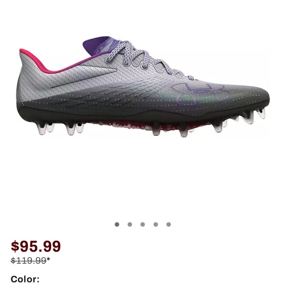 Under Armour Women's Blur Smoke MC Cleats SIZE 8 BRAND NEW - Picture 5 of 5